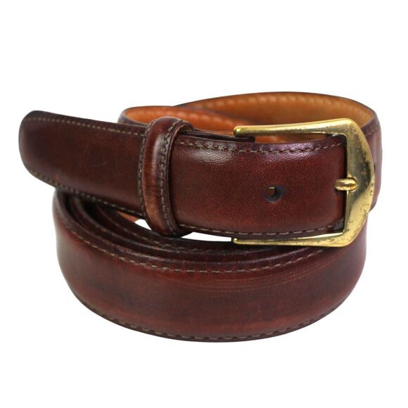 Martin Dingman BROWN GENUINE LEATHER 1 1/8"Wd CASUAL DRESS MEN'S BELT Sz 38(38A - Picture 2 of 15